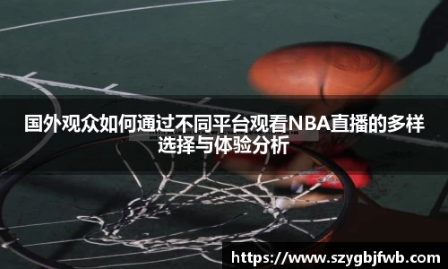 国外观众如何通过不同平台观看NBA直播的多样选择与体验分析
